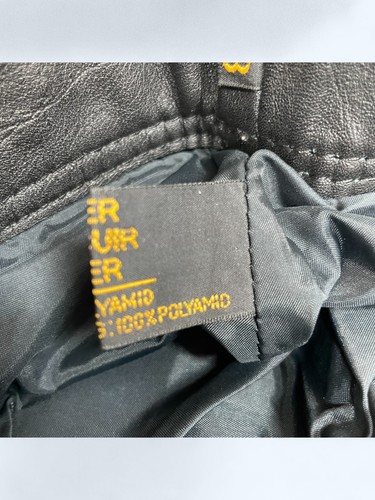 Damen schwarze Motorradhose Hose 100% Echtleder W26" L30" UK 10 - Bild 14 von 14