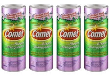 Comet Cleaner with Bleach Powder Lavender Fresh 21-Ounces  Scratch-Free  4-...