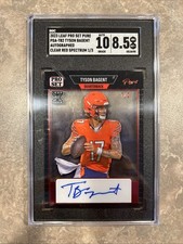 2023 LEAF PRO SET PURE CLEAR RED SPECT.,AUTO,1/3, TYSON BAGENT, RC BEARS, SGC8.5