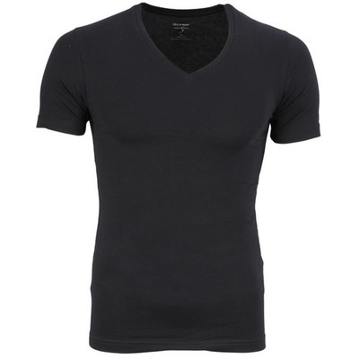 Olymp Body Fit Level Five 5 Basic T-Shirt kurzarm schwarz V-Ausschnitt 0801 12 6