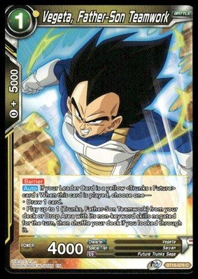 Vegeta Father-Son Teamwork BT16-079 Dragon Ball Super DBS NM