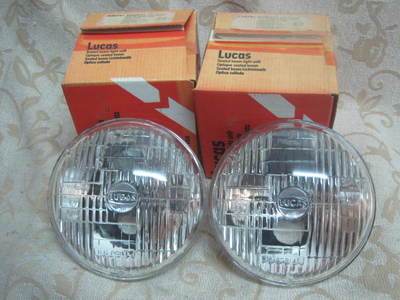2 NOS LUCAS 5,3/4'' 12V RHD SEALED BEAM SCHEINWERFER JAGUAR XJ6 X300 XJ12 SOVEREIGN