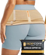 Sacroiliac SI Joint Hip Belt - Lower Back Support Brace for Women and Men - Hip