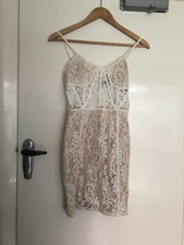 Pretty Little Thing White Lace Corset Style Dress /Bold Wedding Dress ? 8