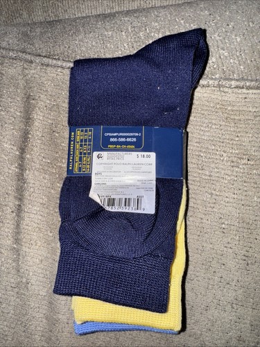 Polo Ralph Lauren Super Soft Crew Socks Boys 8-9.5 3 Pack - Picture 2 of 2