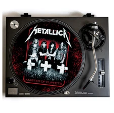 METALLICA Turntable Slipmat for Vinyl Records 12" DJ Slip Mat heavy metal vinyls