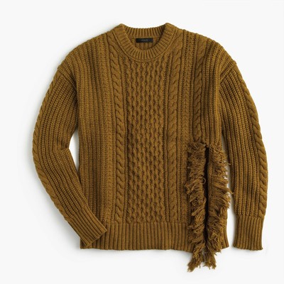 j crew cable knit sweater