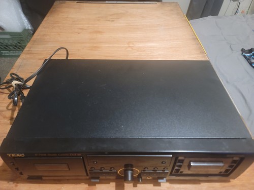 TEAC W-790R Double Cassette Deck Black Good - Picture 3 of 5