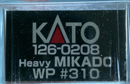 N Scale Kato 126-0208 2-8-2 USRA Heavy Mikado Western Pacific #310 Steam Engine - Picture 2 of 2