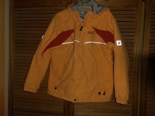 Regen-Jacke..Jack Wolfskin..Gr.36/38/40..Orange..Kapuze..Langarm..Reißverschluss - Bild 9 von 15