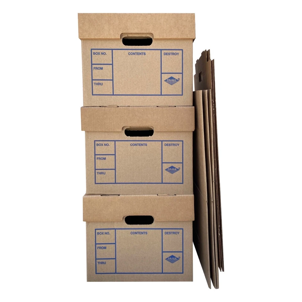 UBMOVE File Moving Boxes 200# Strength, Small, 15 x 12 x 10 Inches, 6 Pack - Image 3 of 4