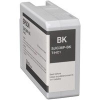 Epson C13T44C140 SJIC-36-P-K Tintenpatrone Schwarz 80Ml FüR Colorworks C 6000
