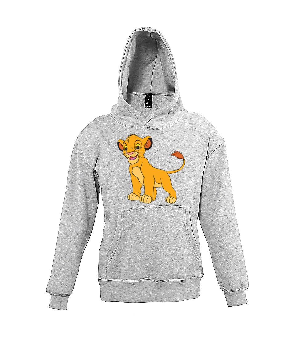 LOEWE Felpa con cappuccio bambini Youth Designz Simba stampa pullover leone re film cartone animato divertente