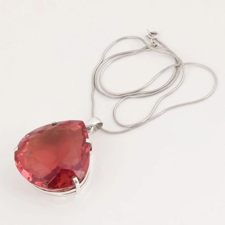 100 Ct. Pear Cut Color Changing Alexandrite 925 Silver Pendant for thanksgiving - Image 4 of 4