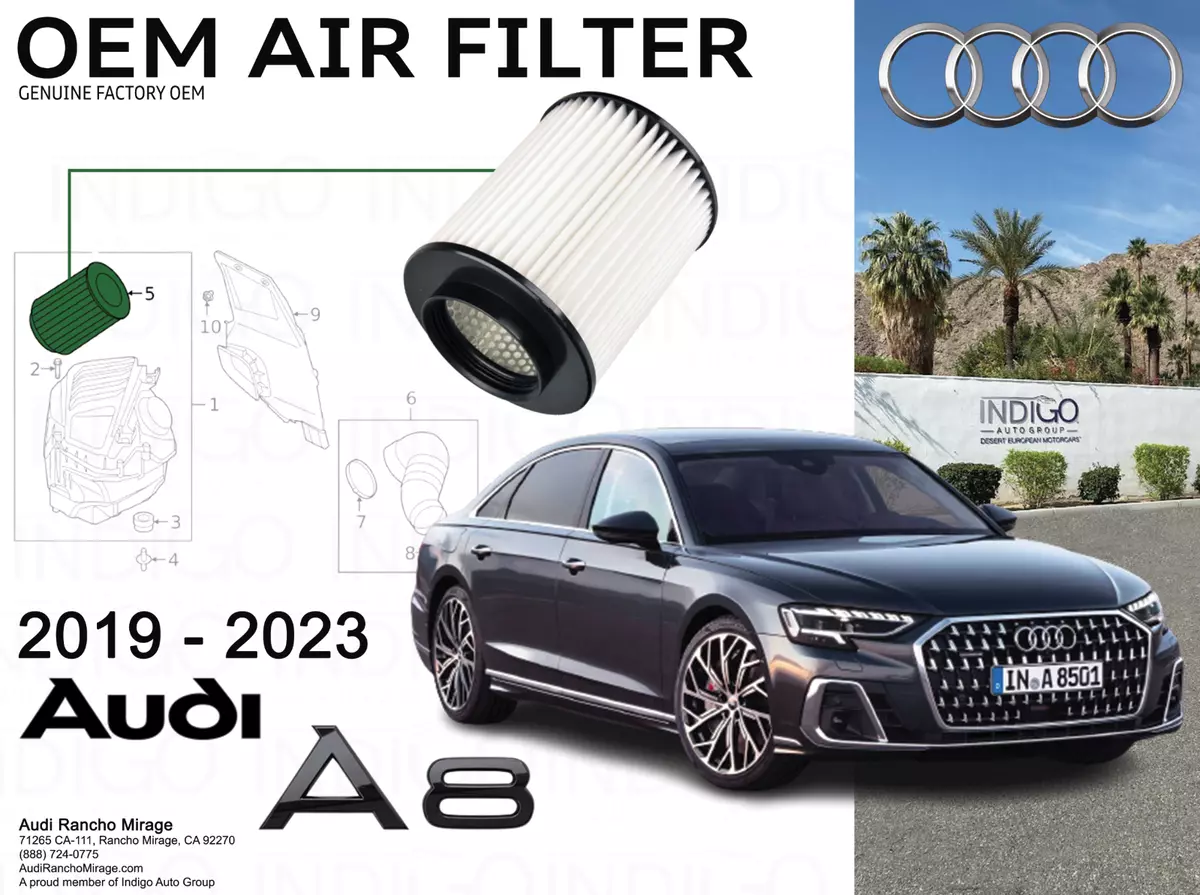 2019 2023 AUDI A8 HYBRID Genuine Audi Air Filter 4N0 129 620 C eBay