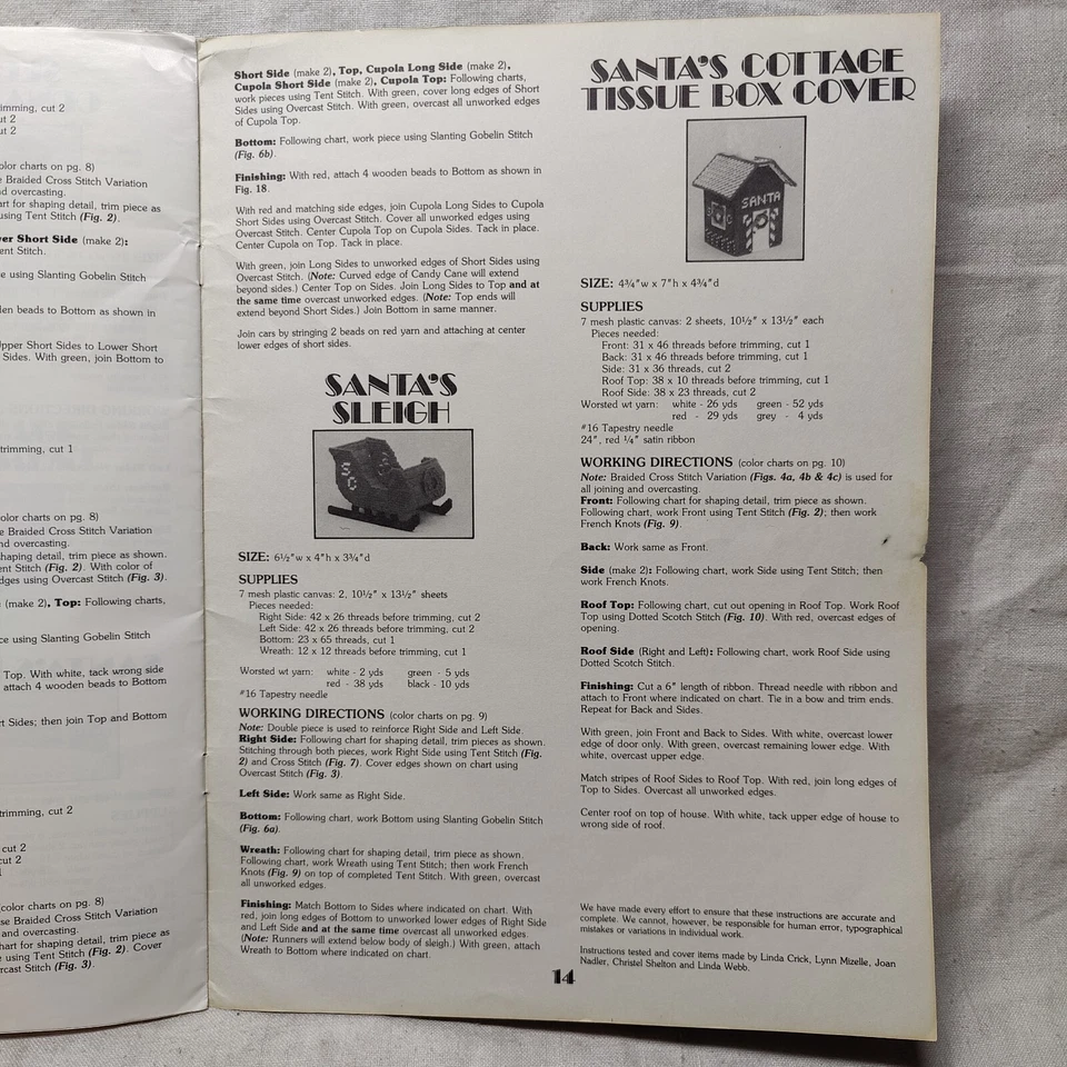 1982 13 PROYECTOS CREATIVOS DE NAVIDAD PARA LONA PLÁSTICA Folleto de Artes de Ocio 218 Foto 4 de 4