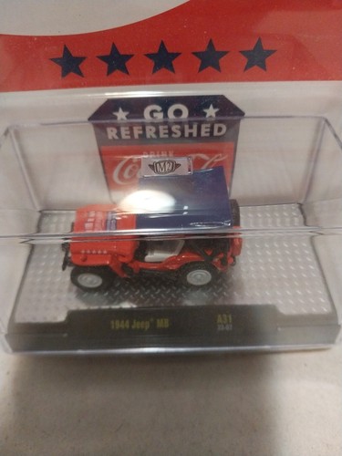 M2 Machines Coca Cola 1944 Jeep MB /9250 Pcs Worldwide A31 23-07 New - Picture 2 of 4