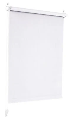 Verdunklungsrollo Weiß 110x150cm Verdunkelungsrollo Klemmfix o. Bohren Seitenzug - Bild 1 von 4