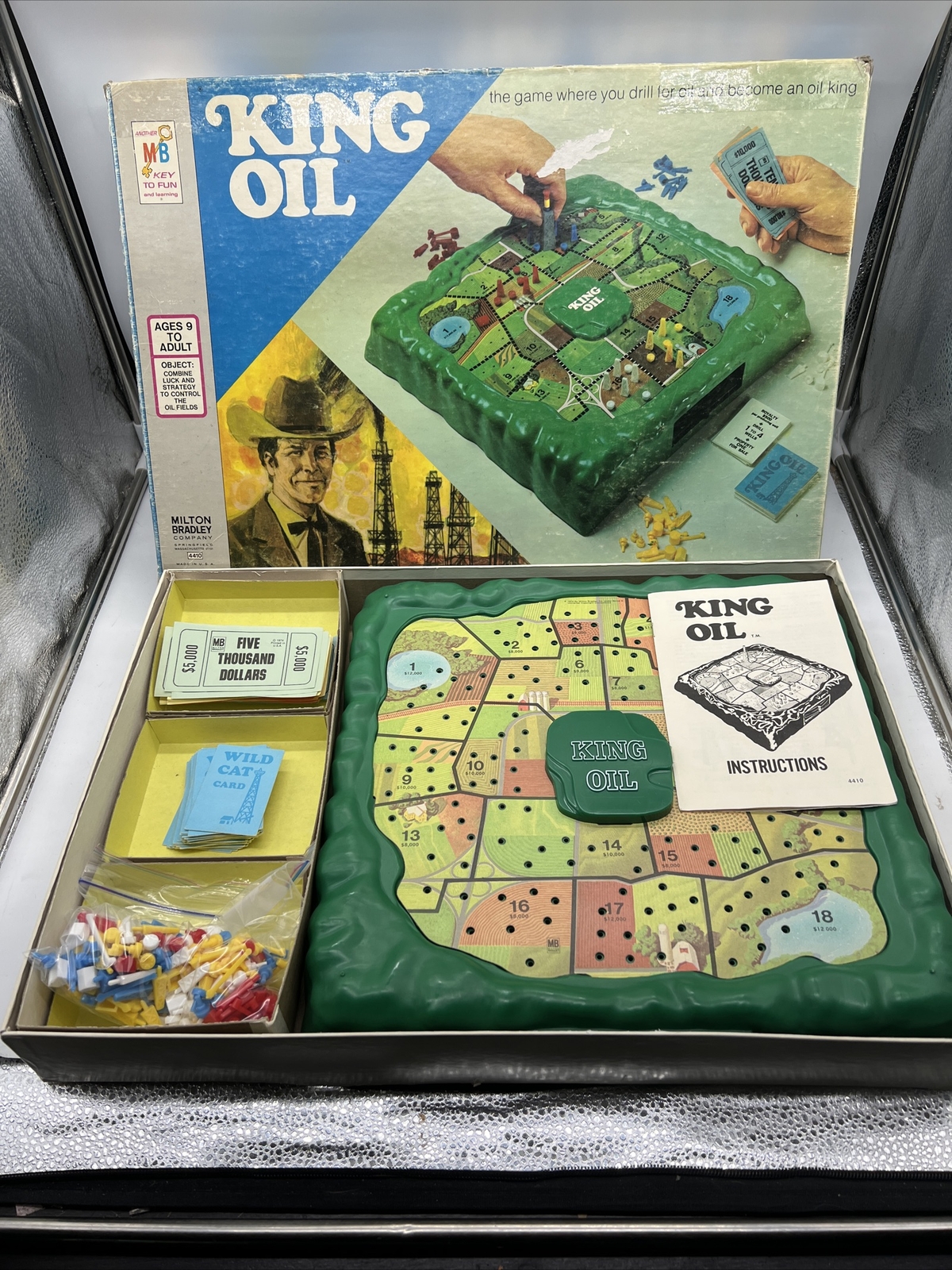 Vintage 1974 Milton Bradley MB King Oil Board Game Complete Rare eBay