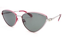 Image of Polaroid Polarized Sunglasses Silver with Red with Dark Green Lenses PLD6071 J2B