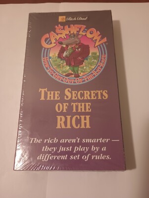 Rich Dad Cashflow The Secrets of the Rich Rat Race VHS Tape New Sealed Vintage 