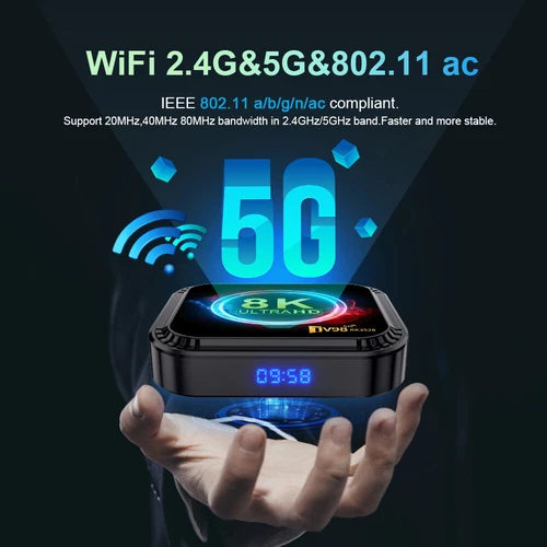 NEW Android 13 TV Box 2.4G& 5G Quad Core 8K HD Smart TV98 Bluetooth Media Player - Picture 5 of 20
