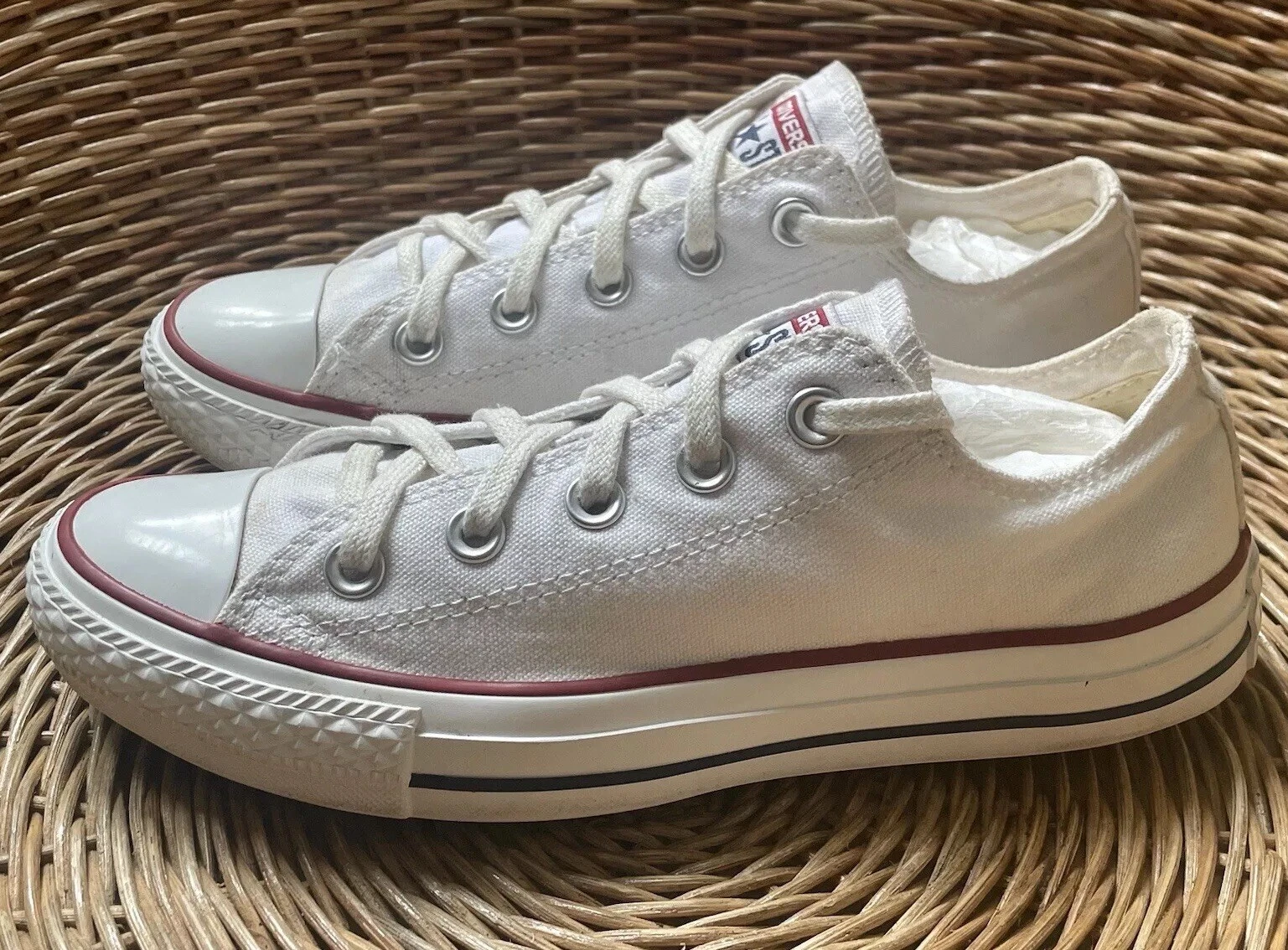 Scarpe da ginnastica basse Converse All Star da donna bianche da uomo UK 4 EU 36 5