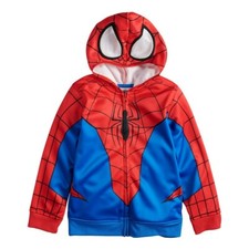 Jumping Beans Marvel Spider-Man Costume Full Zip Hoodie Boys Size 12 New NWT