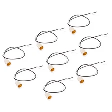 8Pcs E12 Screw-in Light Lamp Socket Candelabra Socket Bulbs Lamp Holder White