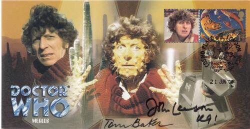 Dr Who - Meglos Episode - Signed Tom Baker & John Leeson - Afbeelding 1 van 1