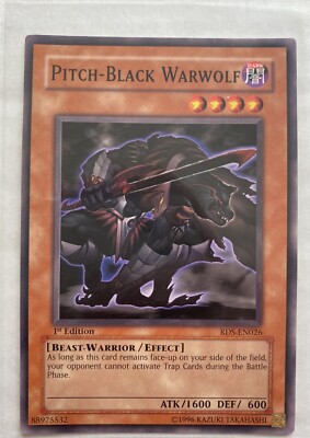 YU-GI-OH! Karte – Pitch-Black Warwolf (BP01-EN188) – Common, 1st Edition – Aus Battle Pack: Epic Dawn