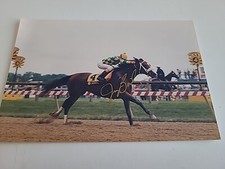 Jerry Bailey Signed 4x6 Inch Photo Hall of Fame Jockey Horse Racing Preakness 