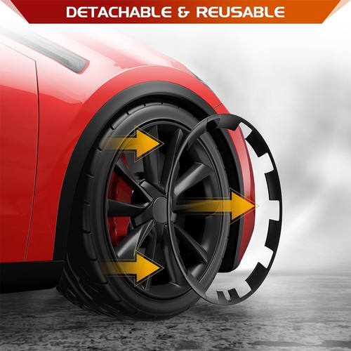4PC Wheel Protector for Tesla Model Y 21 inch Wheel Protectors ABS Rim Protector - Picture 10 of 11