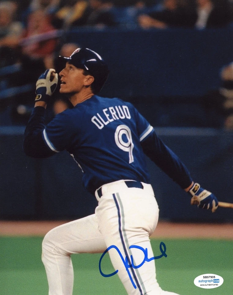 John Olerud firmó foto 8x10 ACOA autografiada Toronto Blue Jays Foto 2 de 3