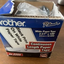 Brother International Dk-2205 Paper Label Roll Ql-500 Ql-550 - 2.43in By 100ft