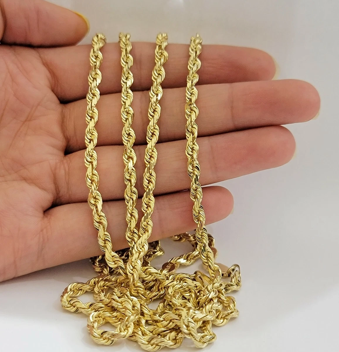 Gold rope necklace for sale outlet