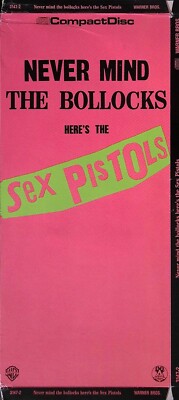 SEX PISTOLS Never Mind The Bollocks Empty CD Long Box punk No CD