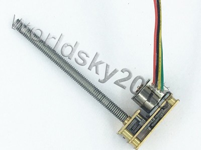 1x DC5V 5-300RPM 2-Phase 4-Wire Step Stepping Stepper Gearbox Gear Motor M4x55mm
