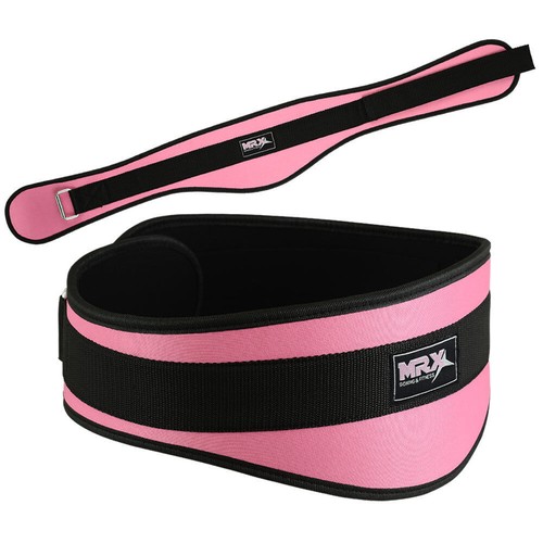 Weight Lifting Belts 6" Gym Fitness Training Belt Workout Back Support MRX New - Picture 7 of 13