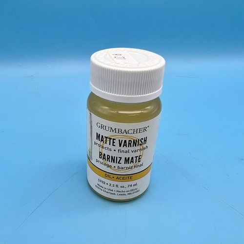 Grumbacher Matte Final Varnish for Oil Paintings, 2.5 Oz. Jar, #5702