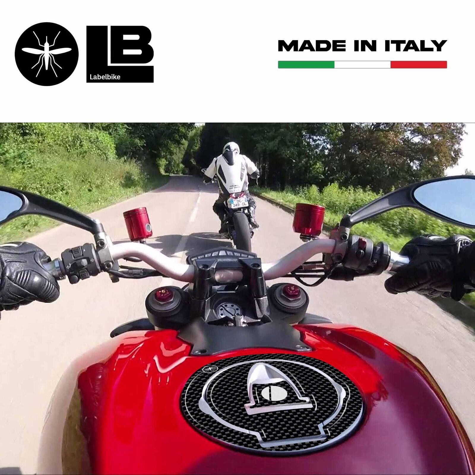Aufkleber 3D Schutz Tankdeckel Kompatibel Mit Motorrad Ducati Streetfighter