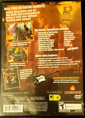 Guitar Hero 1 (PlayStation 2) Complete w/ Manual | eBay