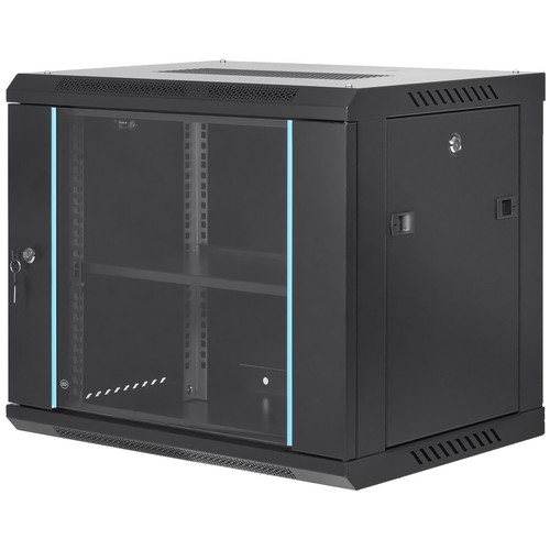 VEVOR 9U Wandmontage Netzwerkschrank server-Rack 15,5" tiefes Türschloss - Bild 9 von 12