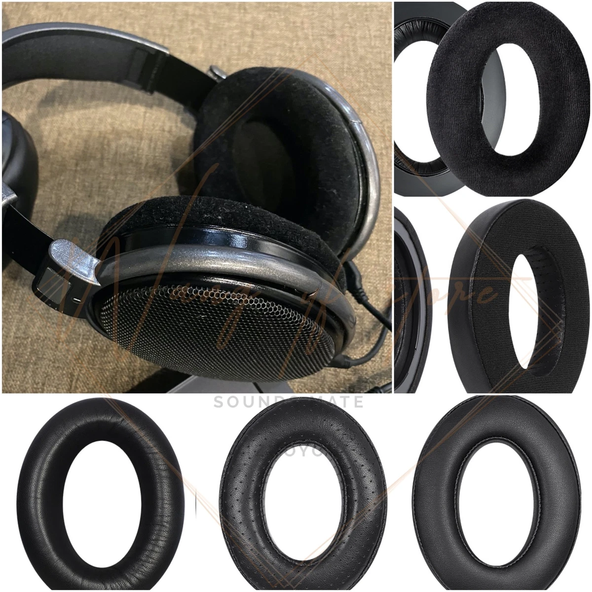  Replacement Headband Cushion Pad Repair Parts Compatible with Sennheiser  HD600 HD580 Headphones (Black) : Electronics