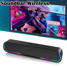 Speaker Stereo Soundbar USB Subwoofer Sound Music Box For TV PC Laptop UK