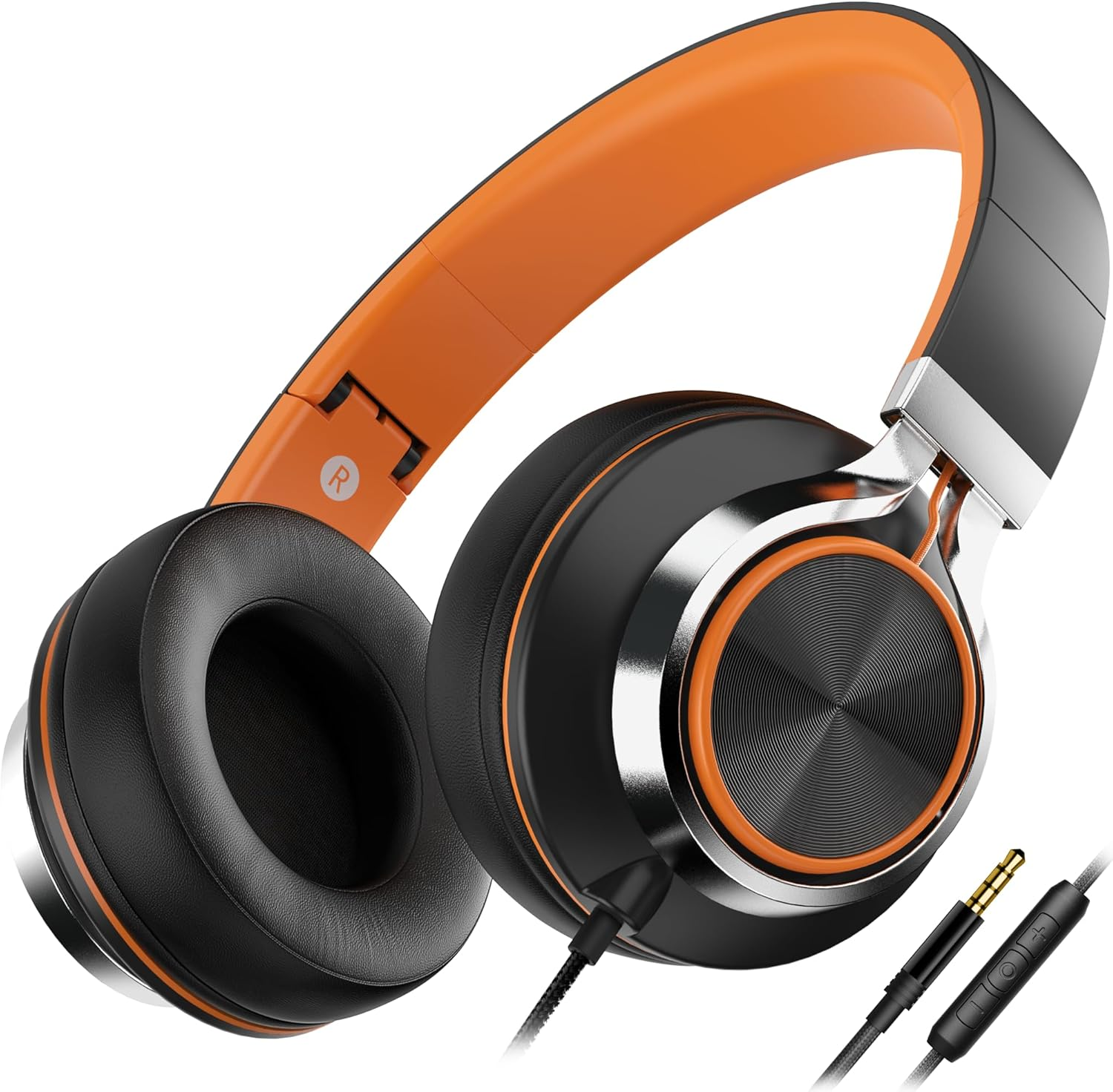 Kids Headphones, Headphones Wired with Microphone and Volume Control Folding Ste