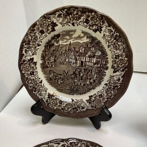 Meakin Royal Staffordshire Stratford Stage Bread & Butter Appetizer Plate Set 6 - Picture 4 of 11