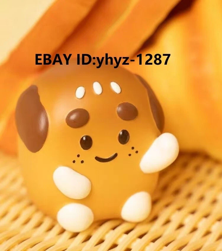 1 juego (2 piezas) Unbox Chubbyman&Mll Pan Bread Edition marrón H2,3 pulgadas (6 cm) vinilo suave Foto 3 de 3