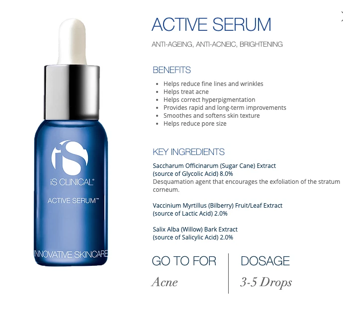(NEW) iS Clinical ACTIVE SERUM | Mini Sample Size | 5 x 3.75ml (18.75ml) - Image 4 of 4