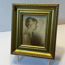 C & A Richards Boston Gold Framed 6201 Charlotte By Sidney Bell 1950s Vtg Girl
